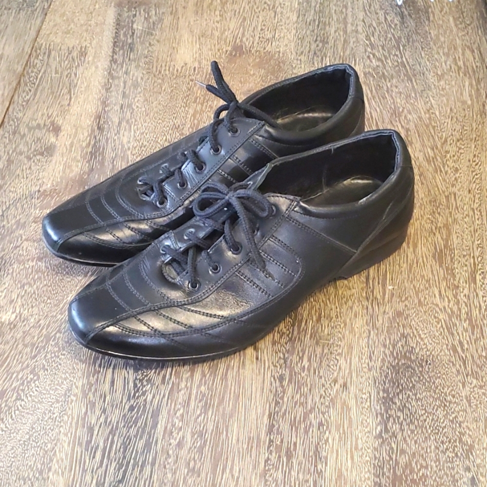 European Brozda Men Dress Shoes Size 8 Black